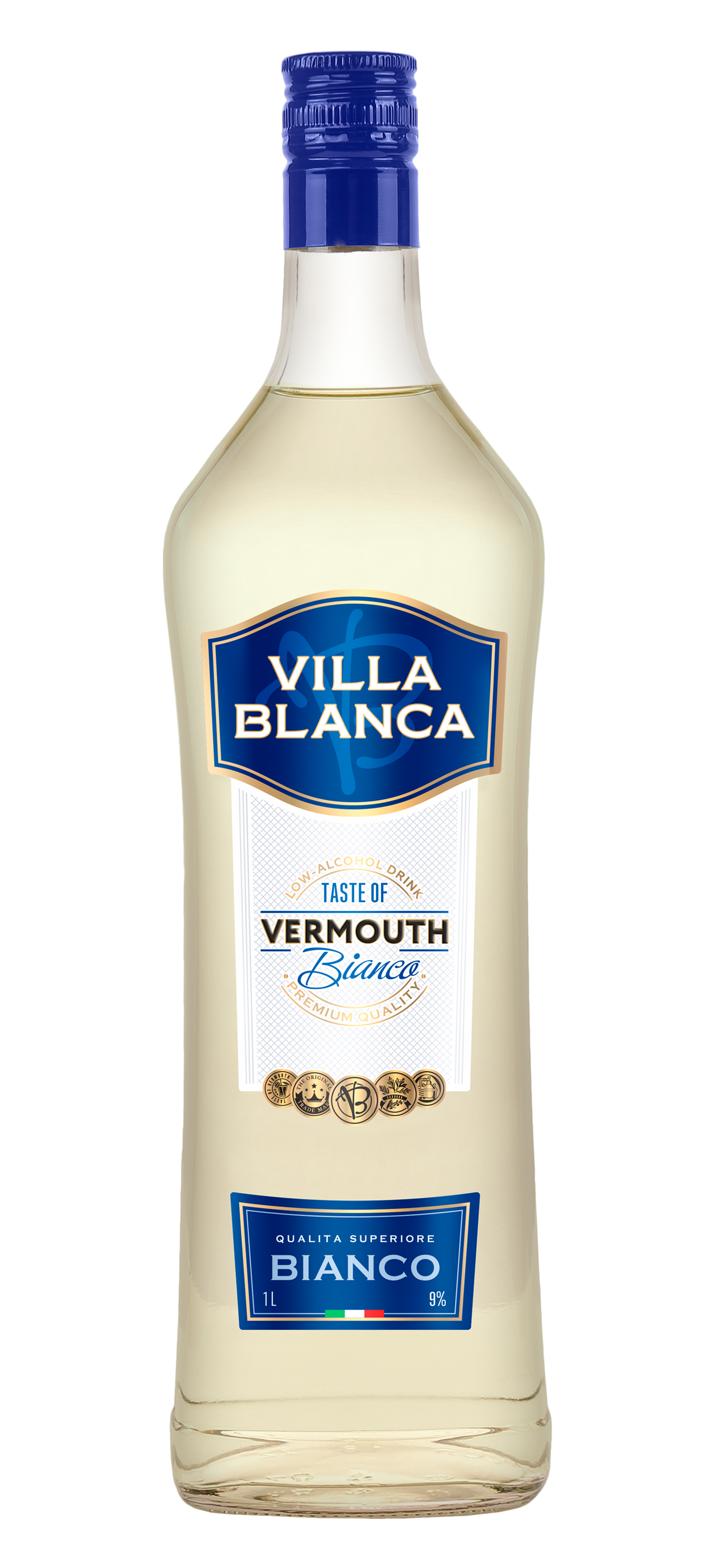 картинка Вермут "Вилла Бланка" Бьянко ("Villa Blanca" Вianco), 1л, 9% от магазина Солнышко